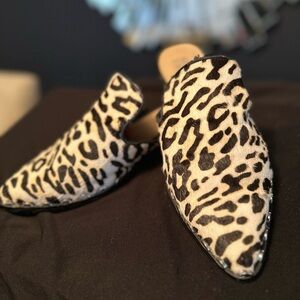 Leopard Print Women's Mules